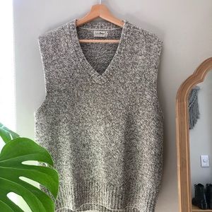 LL Bean Wool Blend Sweater Vest